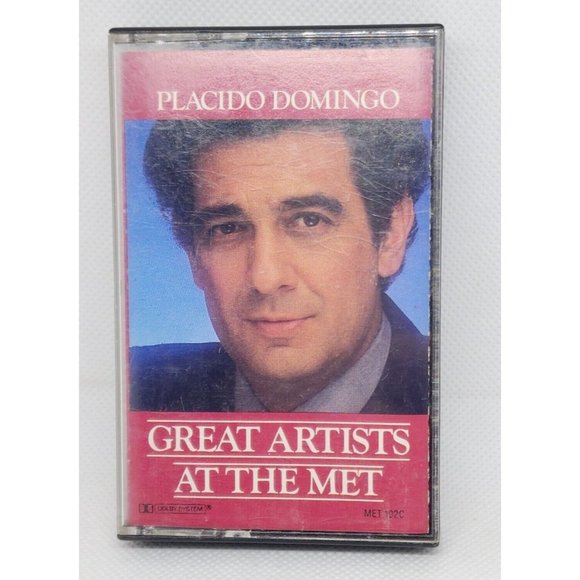 Tape Placido Domingo Great Artists At The Met 1980 Cassette Met Records Cassette - Picture 1 of 7